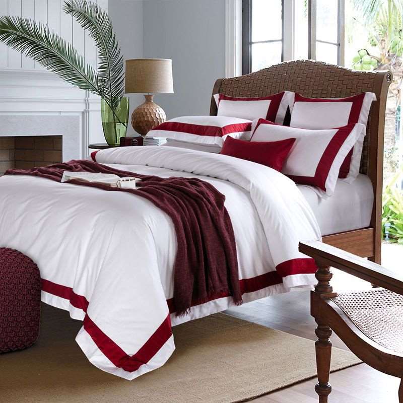 Pure Cotton White 4-piece Luxury Bedding F, Q, & K