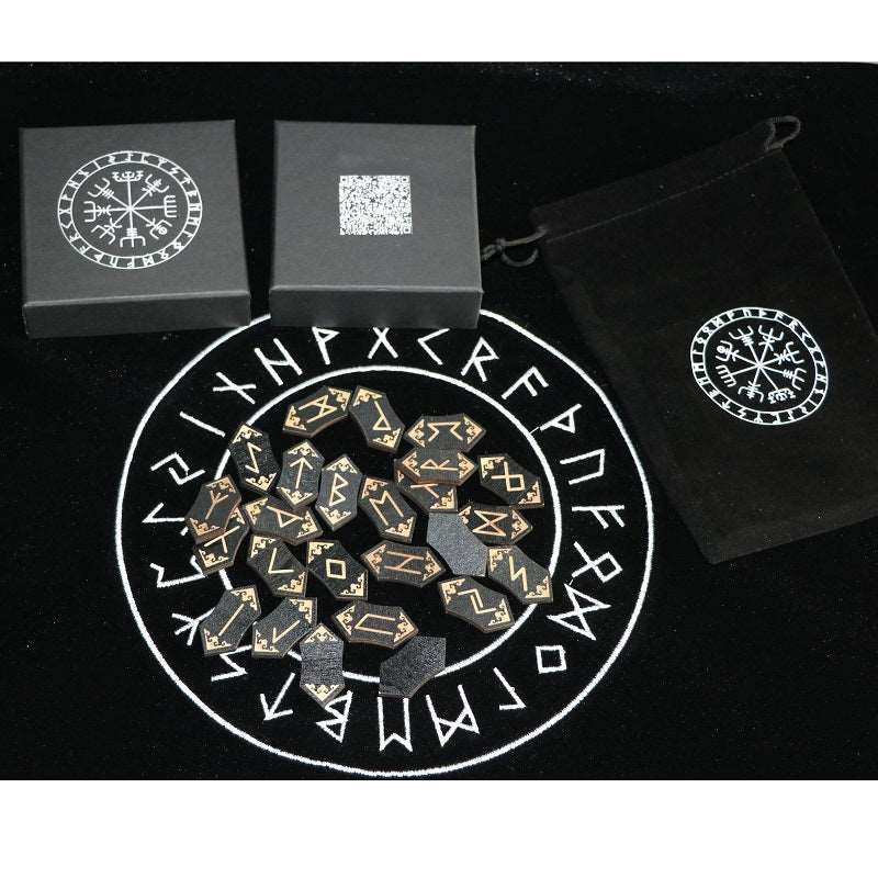 Nordic Runes Divination Prps Wooden Rune Set