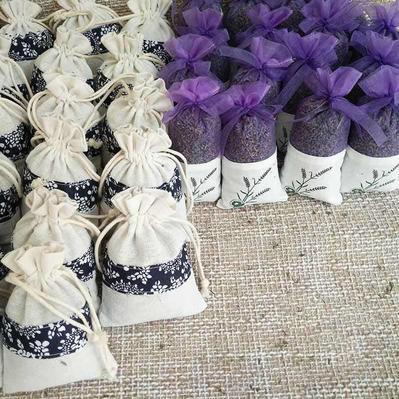 Natural dried flower sachet