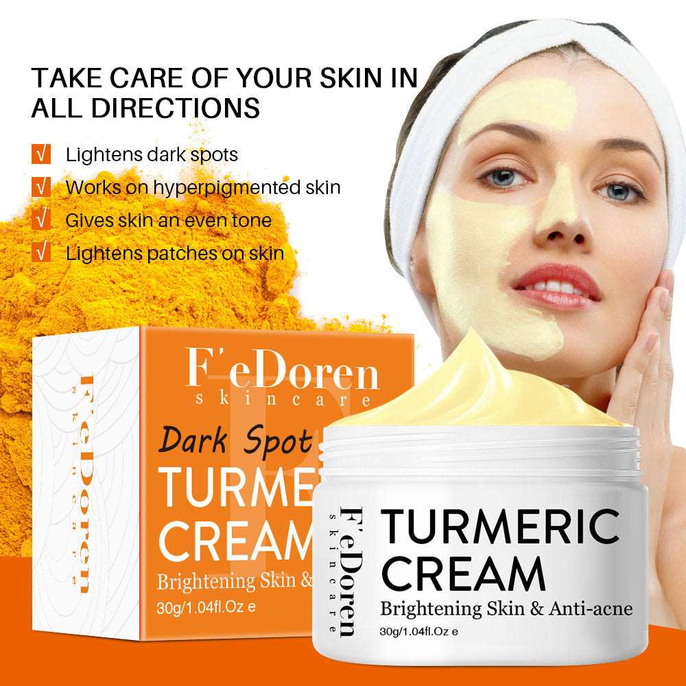 Turmeric Cream To Brighten Skin Tone and Reduce Acne